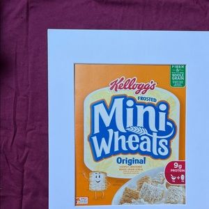 Frosted mini wheats cereal Art matted breakfast